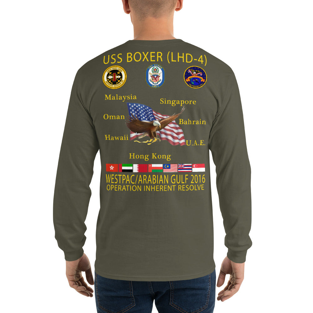 USS Boxer (LHD-4) 2016 Long Sleeve Cruise Shirt