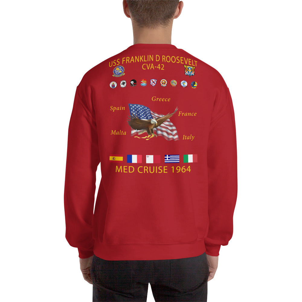 USS Franklin D. Roosevelt (CVA-42) 1964 Cruise Sweatshirt