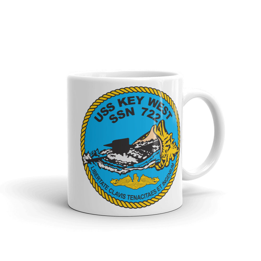 USS Key West (SSN-722) Ship's Crest Mug