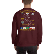 Load image into Gallery viewer, USS Abraham Lincoln (CVN-72) 1990 Around The Horn Cruise Sweatshirt