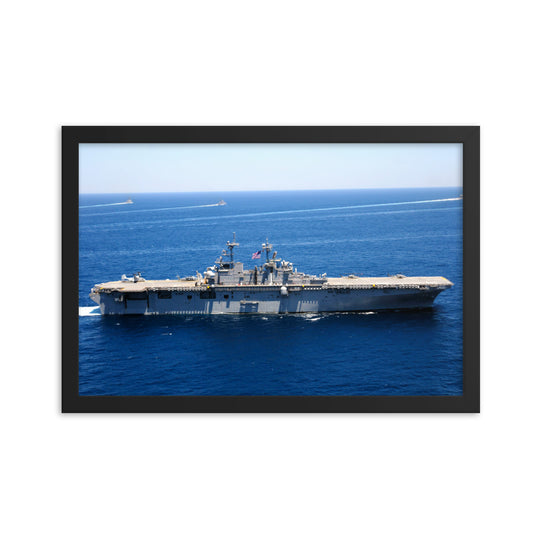 USS Wasp (LHD-1) Framed Ship Photo