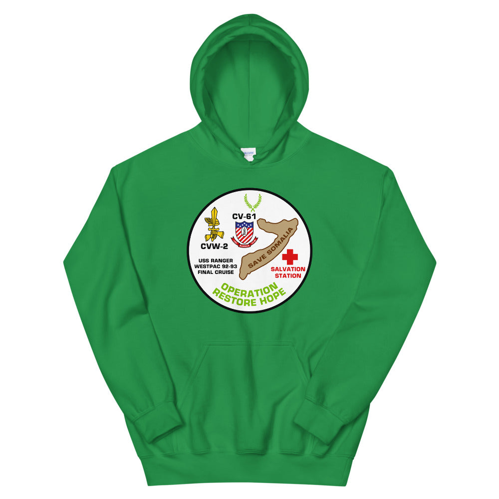 USS Ranger (CV-61) Operation Restore Hope '92-'93 Hoodie