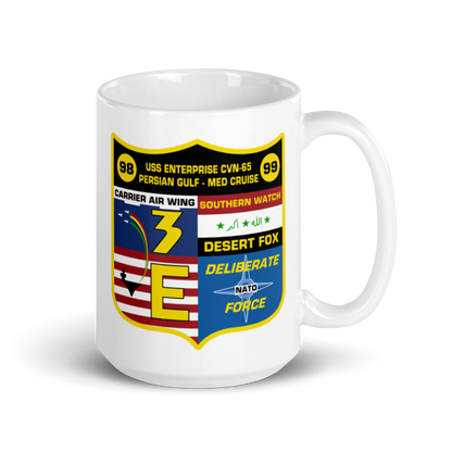 USS Enterprise (CVN-65) '98-'99 Persian Gulf - Med Cruise Mug