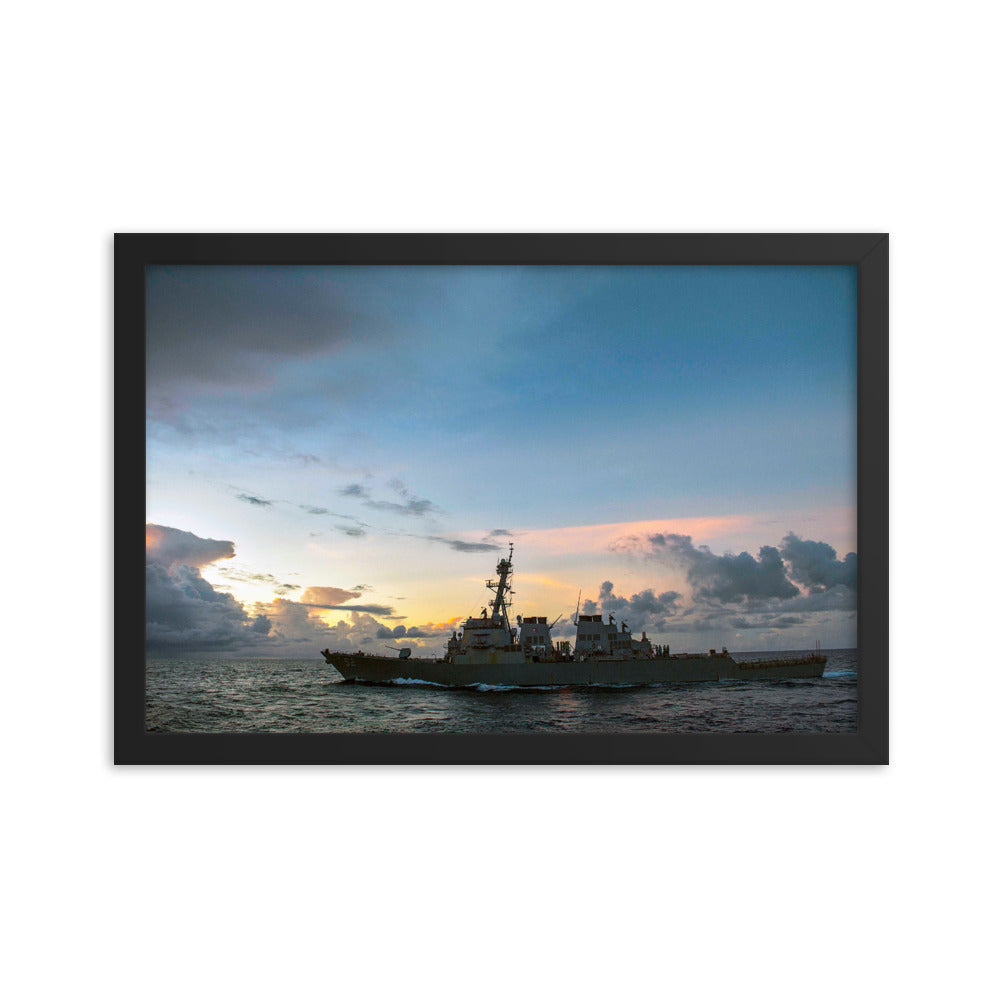 USS Barry (DDG-52) Framed Ship Photo