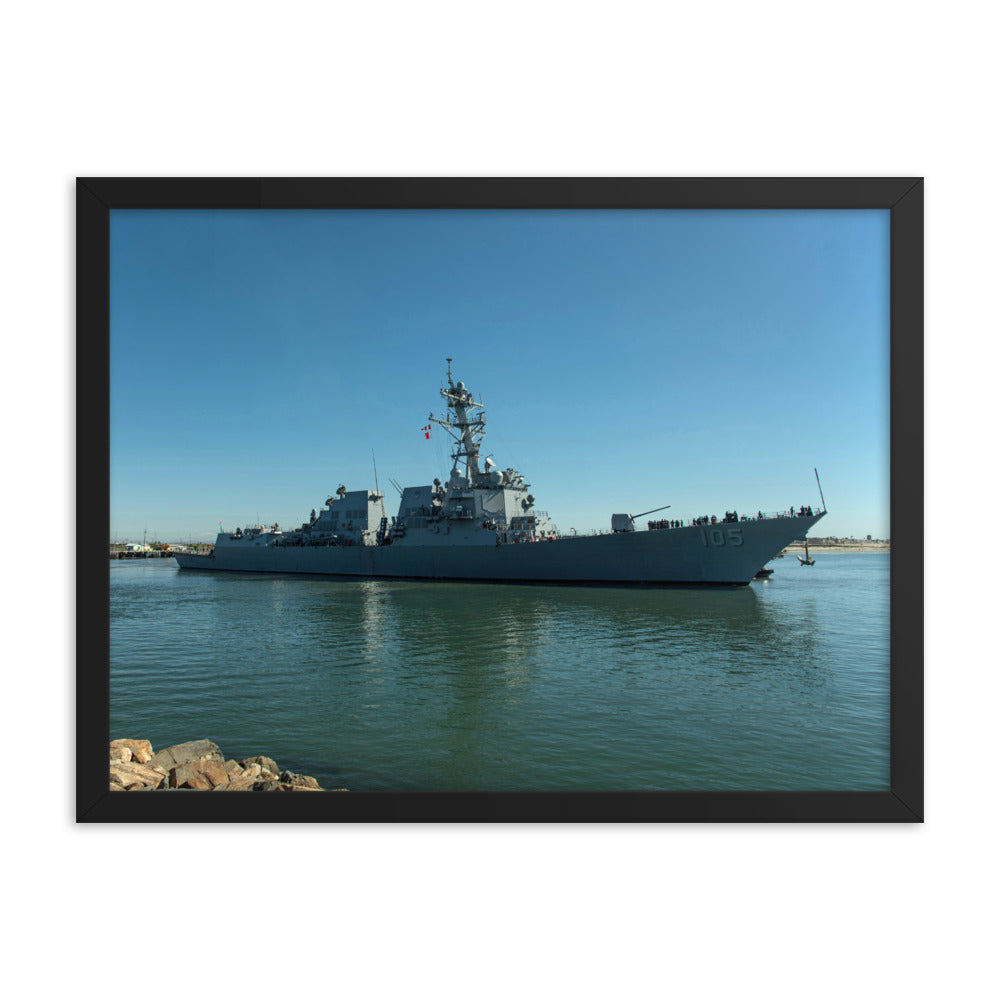 USS Dewey (DDG-105) Framed Ship Photo
