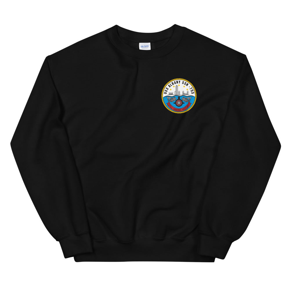 USS Albany (SSN-753) Ship's Crest Sweatshirt