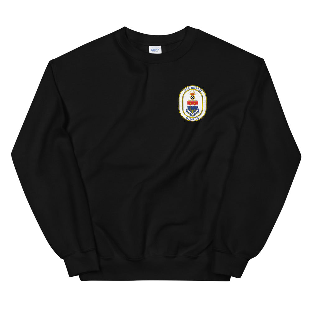 USS Hewitt (DD-966) Ship's Crest Sweatshirt