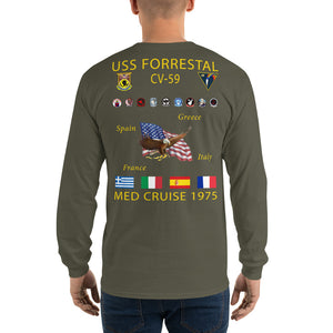 USS Forrestal (CV-59) 1975 Long Sleeve Cruise Shirt