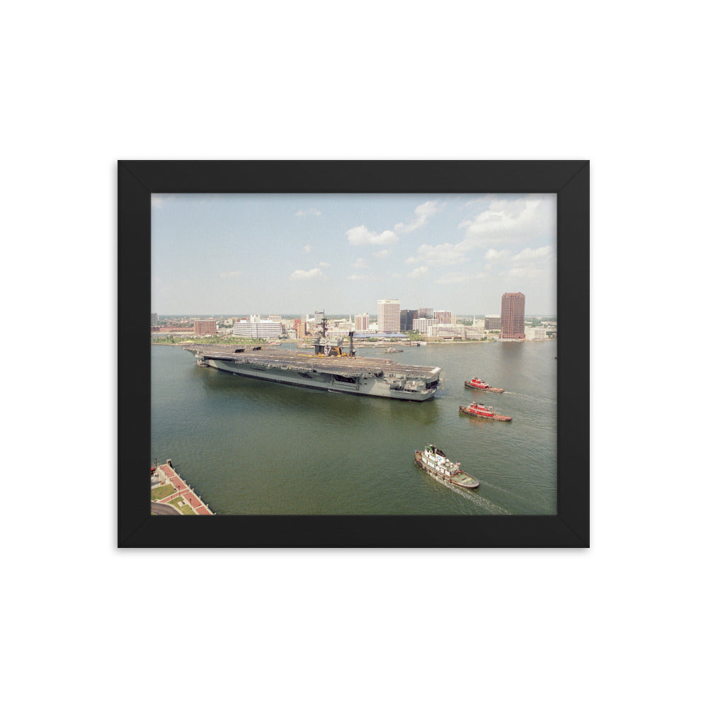 USS John F. Kennedy (CV-67) Framed Ship Photo - Norfolk