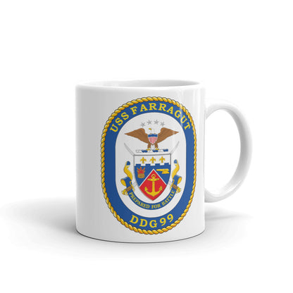 USS Farragut (DDG-99) Ship's Crest Mug