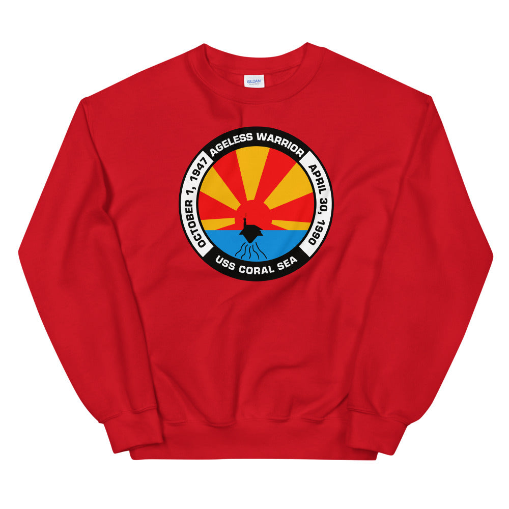 USS Coral Sea (CV-43) Ageless Warrior Sweatshirt