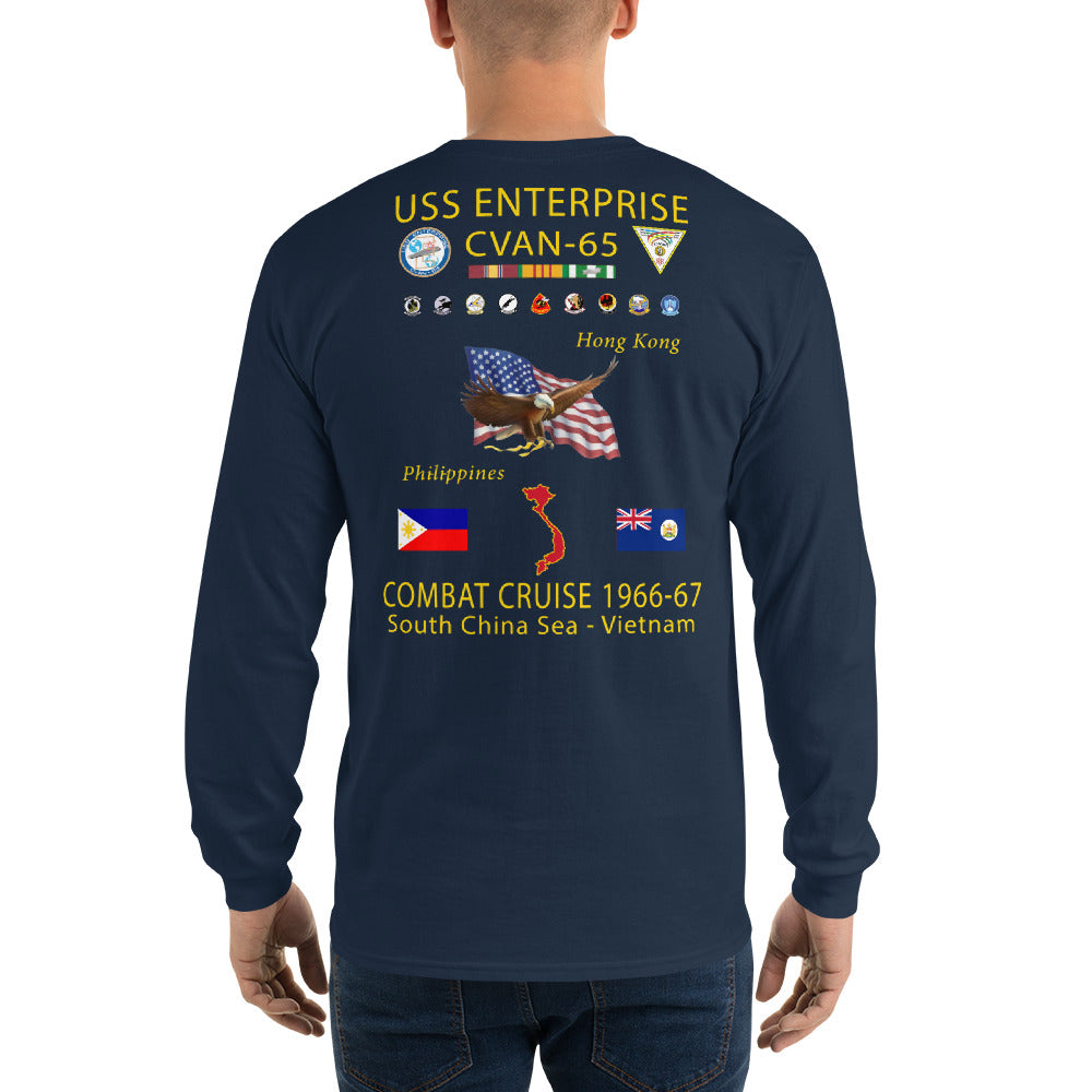 USS Enterprise (CVAN-65) 1966-67 Long Sleeve Cruise Shirt