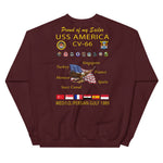 USS America (CV-66) 1989 Cruise Sweatshirt - FAMILY