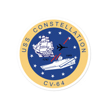 Load image into Gallery viewer, USS Constellation (CV-64) Ship&#39;s Crest Vinyl Sticker