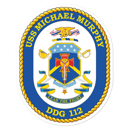 USS Michael Murphy (DDG-112) Ship's Crest Vinyl Sticker