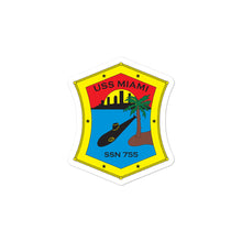 Load image into Gallery viewer, USS Miami (SSN-755) Ship&#39;s Crest Vinyl Sticker