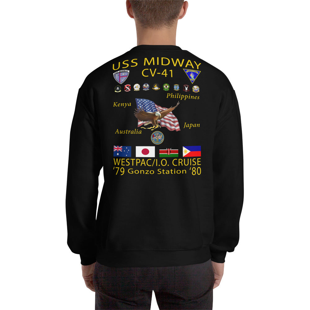 USS Midway (CV-41) 1979-80 Cruise Sweatshirt