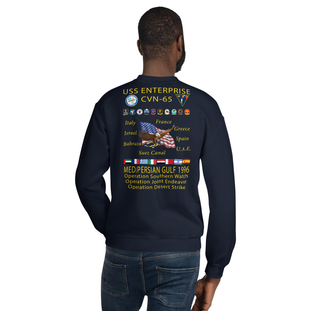 USS Enterprise (CVN-65) 1996 Cruise Sweatshirt