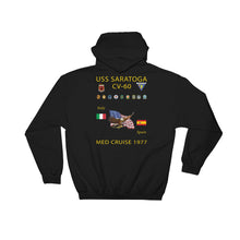 Load image into Gallery viewer, USS Saratoga (CV-60) 1977 Cruise Hoodie
