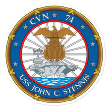 Load image into Gallery viewer, USS John C. Stennis (CVN-74) Ship&#39;s Crest Vinyl Sticker