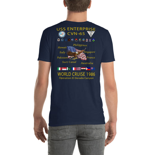 USS Enterprise (CVN-65) 1986 Cruise Shirt