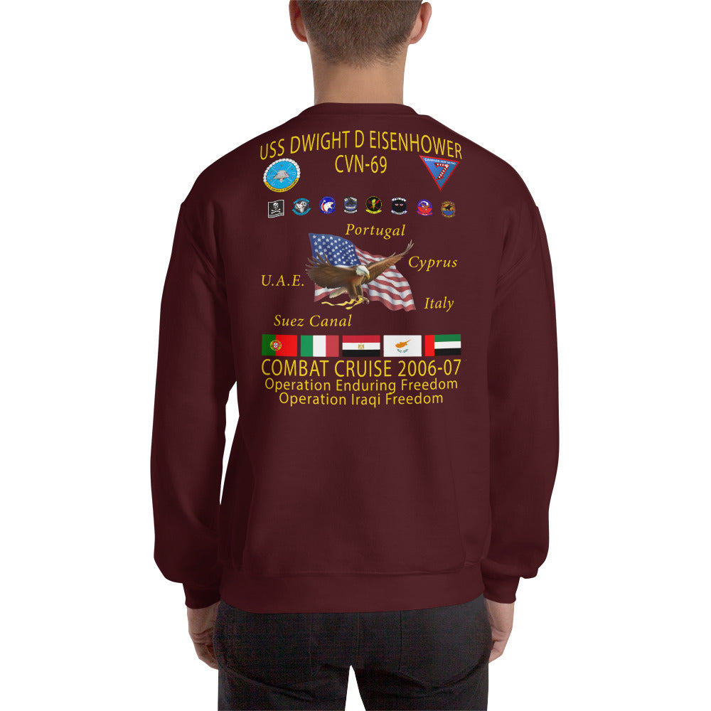 USS Dwight D. Eisenhower (CVN-69) 2006-07 Cruise Sweatshirt