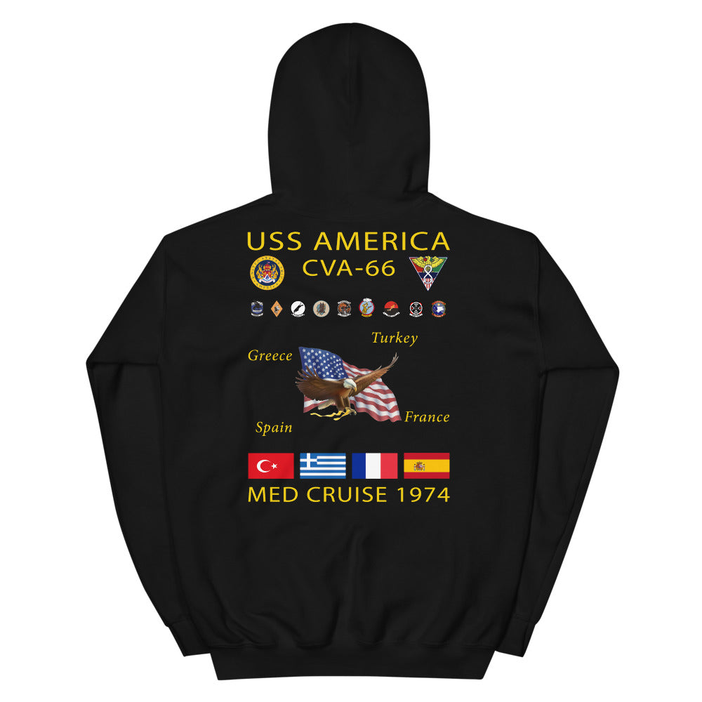 USS America (CVA-66) 1974 Cruise Hoodie