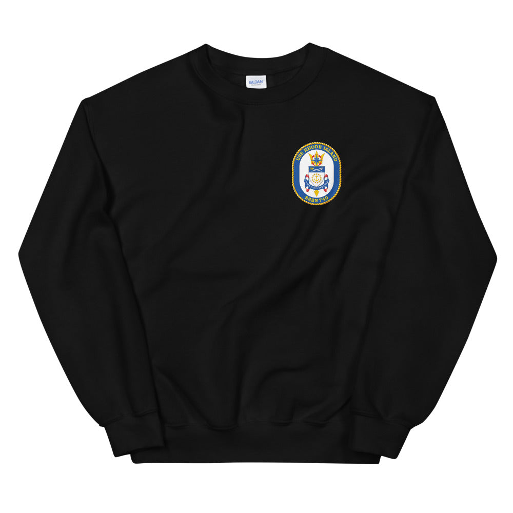 USS Rhode Island (SSBN-740) Ship's Crest Sweatshirt