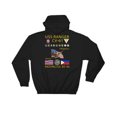 Load image into Gallery viewer, USS Ranger (CV-61) 1983-84 Cruise Hoodie