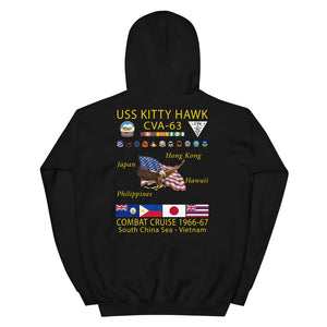 USS Kitty Hawk (CVA-63) 1966-67 Cruise Hoodie