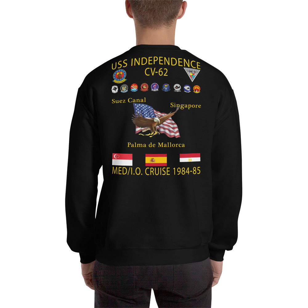 USS Independence (CV-62) 1984-85 Cruise Sweatshirt