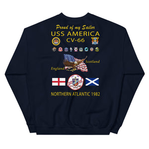 USS America (CV-66) 1982 Sweatshirt - FAMILY