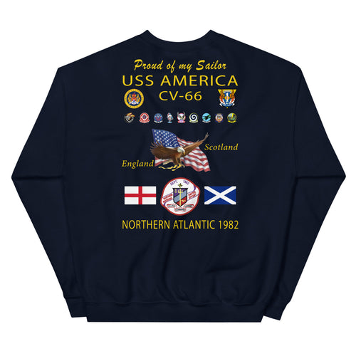 USS America (CV-66) 1982 Sweatshirt - FAMILY