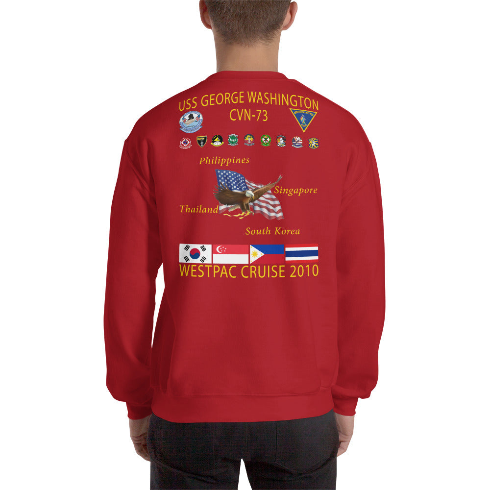 USS George Washington (CVN-73) 2010 Cruise Sweatshirt