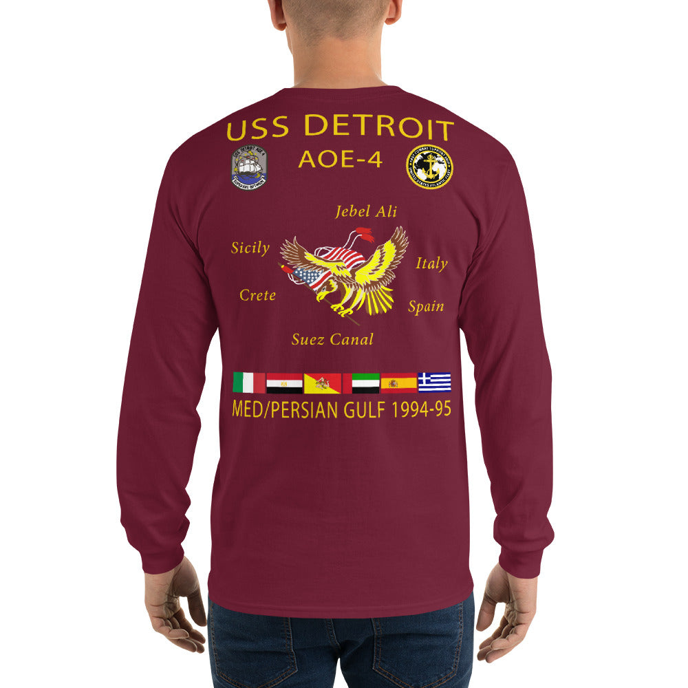USS Detroit (AOE-4) 1994-95 Long Sleeve Cruise Shirt