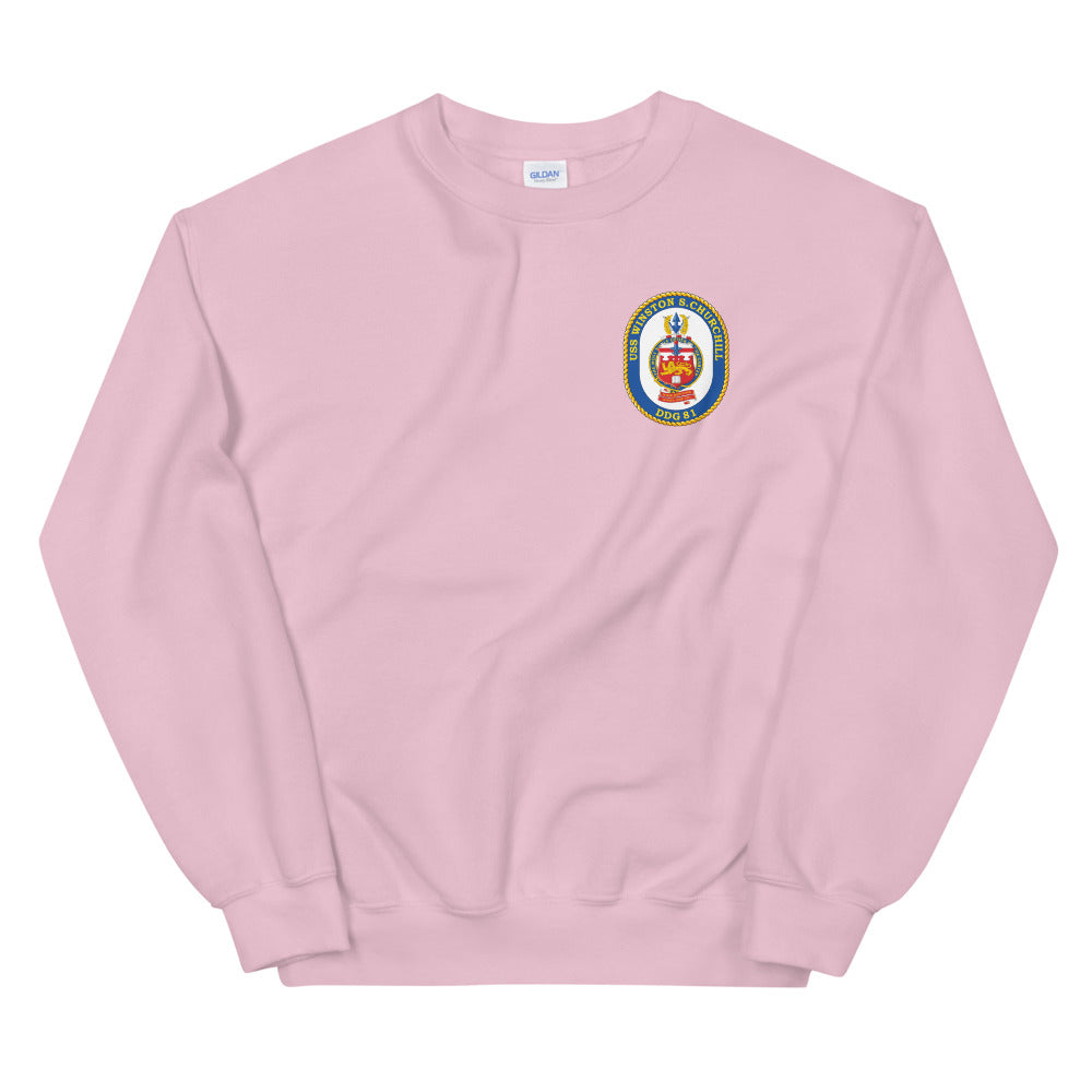 USS Winston S. Churchill (DDG-81) Ship's Crest Sweatshirt