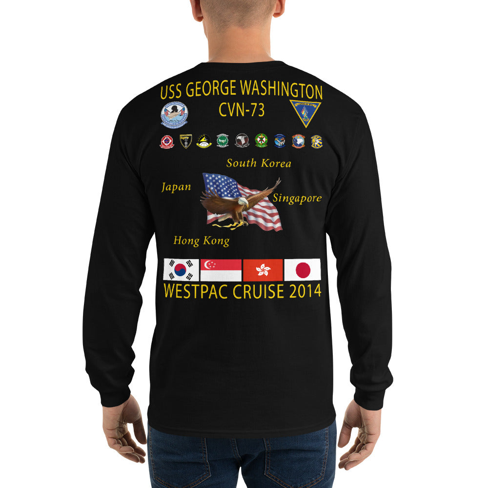 USS George Washington (CVN-73) 2014 Long Sleeve Cruise Shirt
