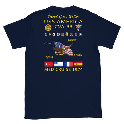 USS America (CVA-66) 1974 Cruise Shirt - FAMILY