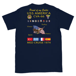 USS America (CVA-66) 1974 Cruise Shirt - FAMILY