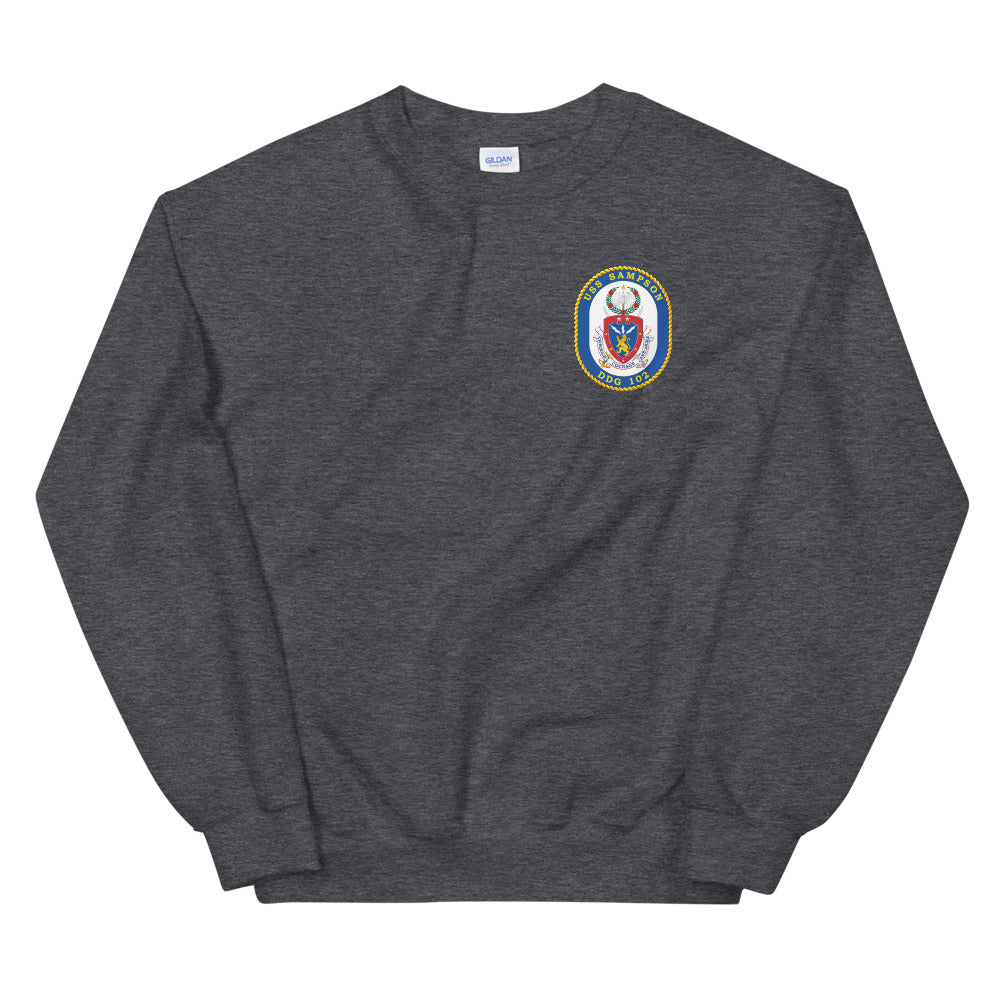 USS Sampson (DDG-102) Ship's Crest Sweatshirt