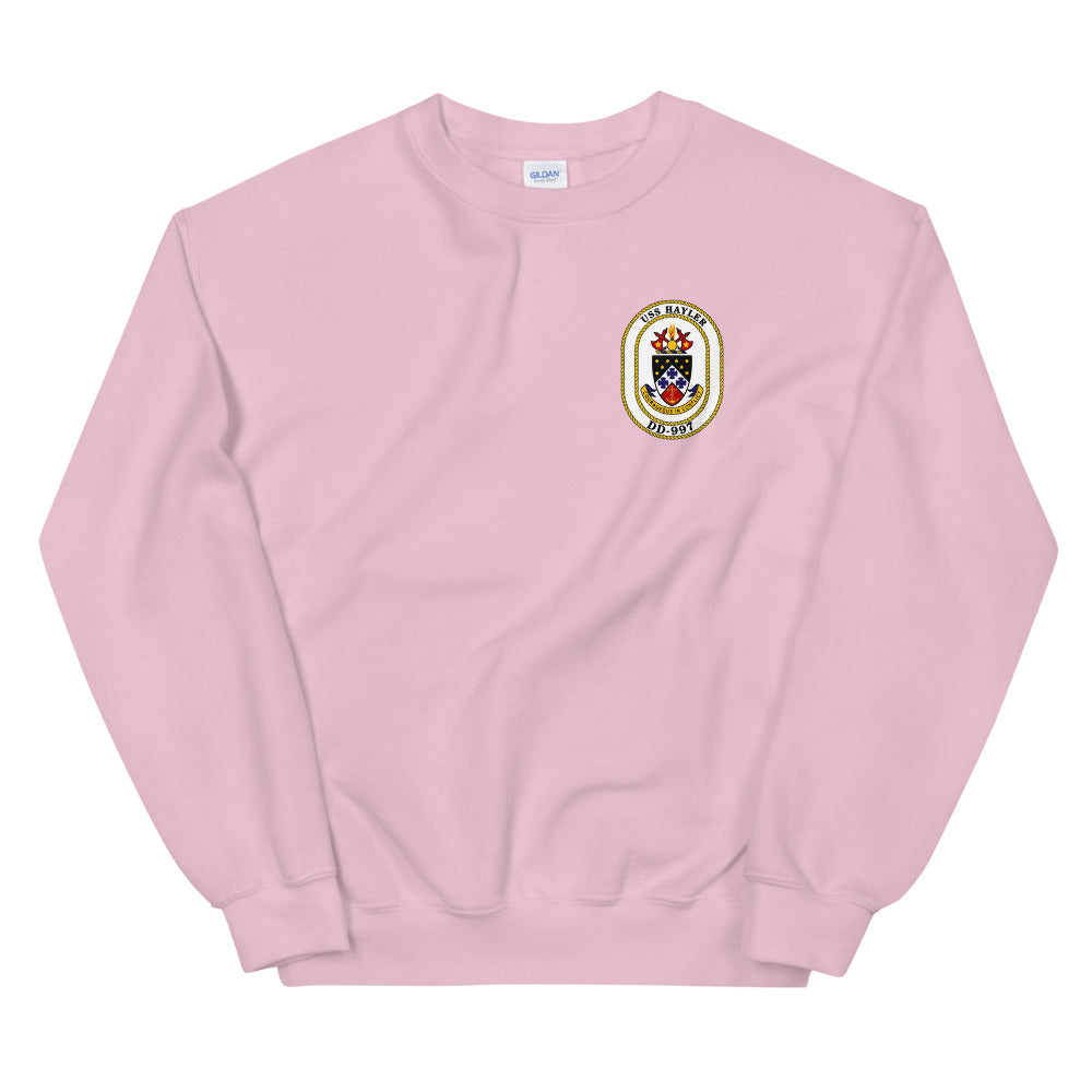 USS Hayler (DD-997) Ship's Crest Sweatshirt