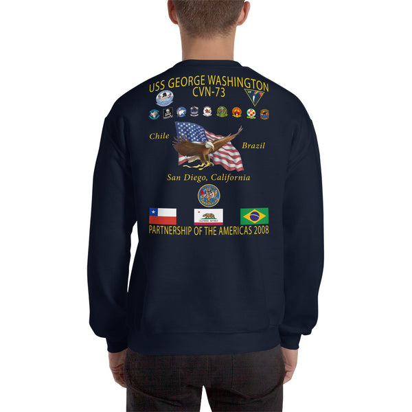 USS George Washington (CVN-73) 2008 POA Cruise Sweatshirt