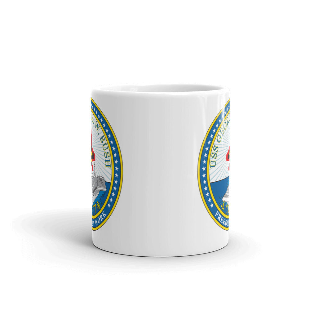 USS George H.W. Bush (CVN-77) Ship's Crest Mug