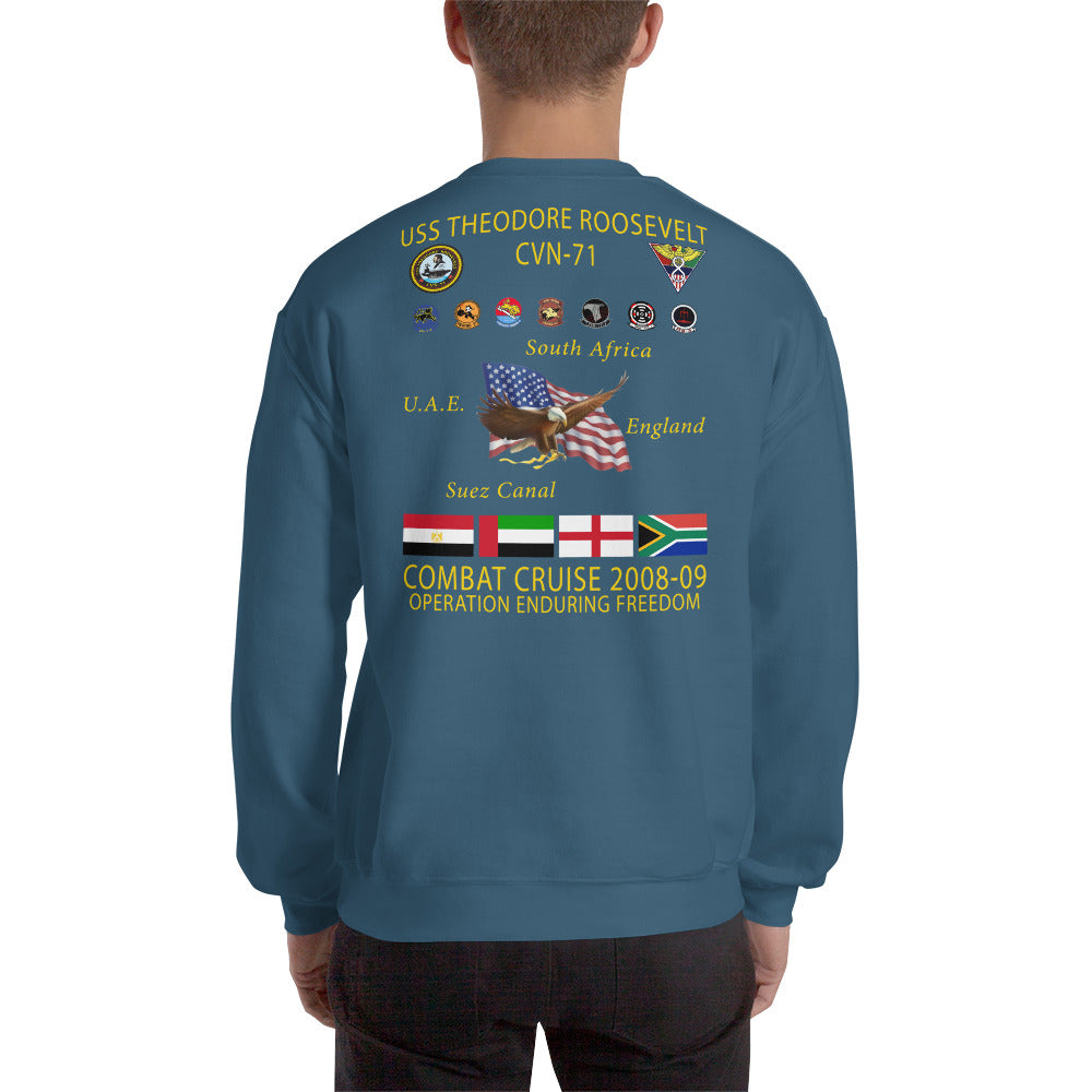 USS Theodore Roosevelt (CVN-71) 2008-09 Cruise Sweatshirt