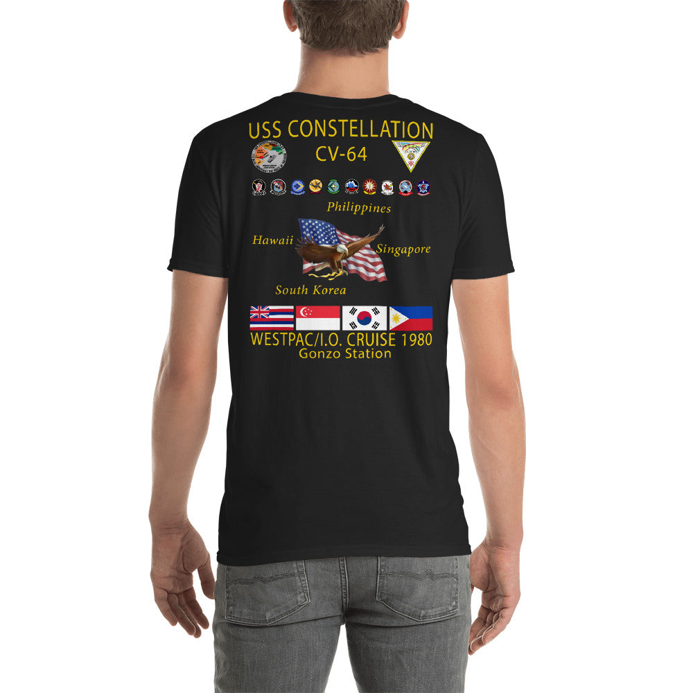 USS Constellation (CV-64) 1980 Cruise Shirt - Gonzo Station