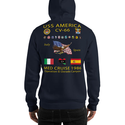 USS America (CV-66) 1986 Cruise Hoodie