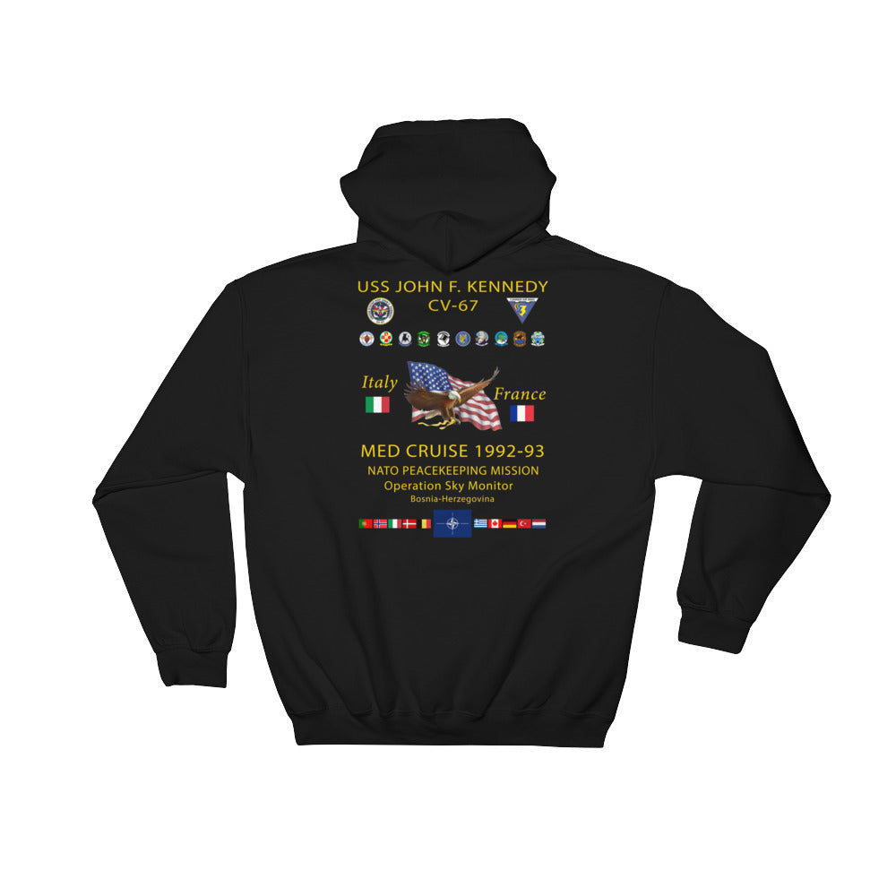 USS John F. Kennedy (CV-67) 1992-93 Cruise Hoodie