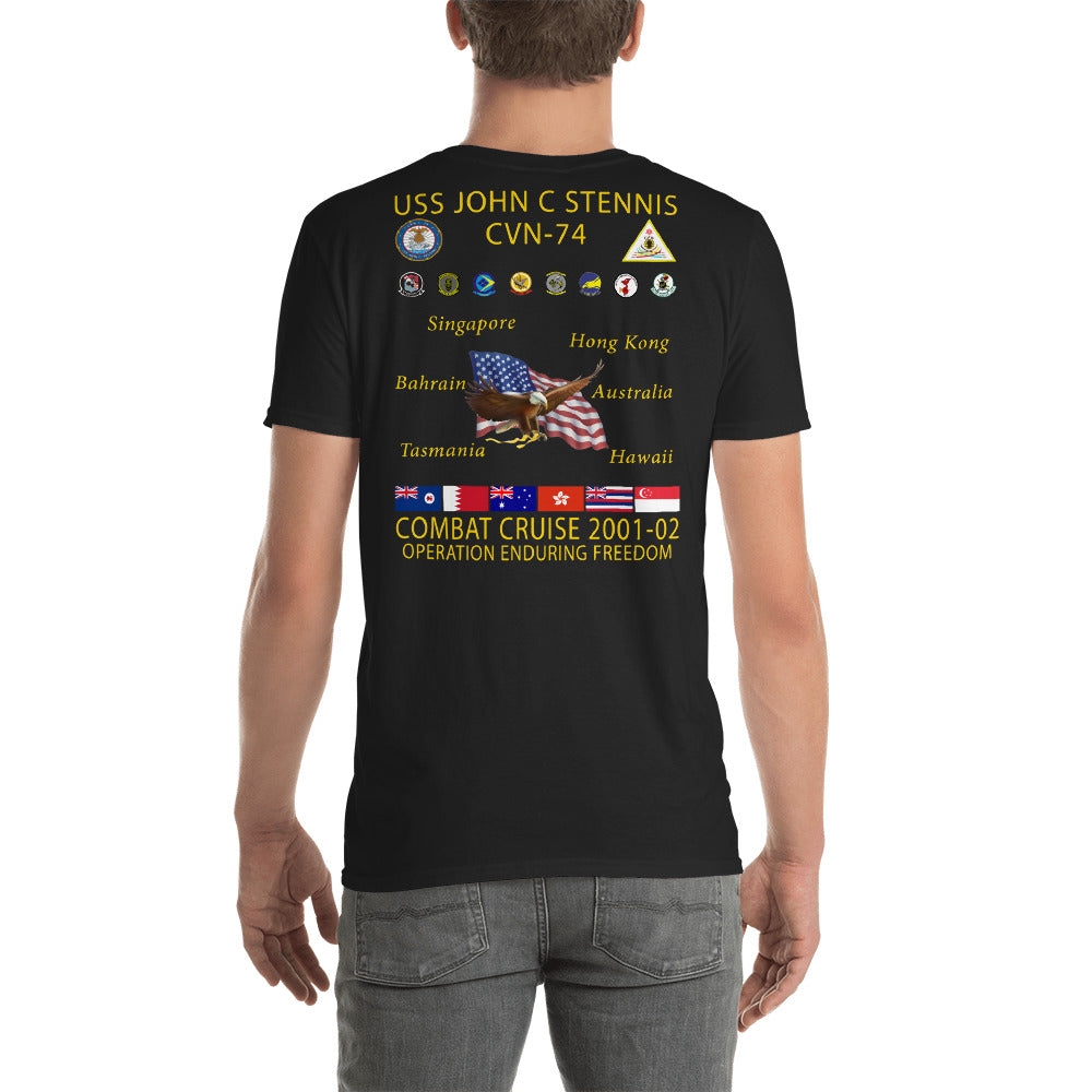 USS John C. Stennis (CVN-74) 2001-02 Cruise Shirt