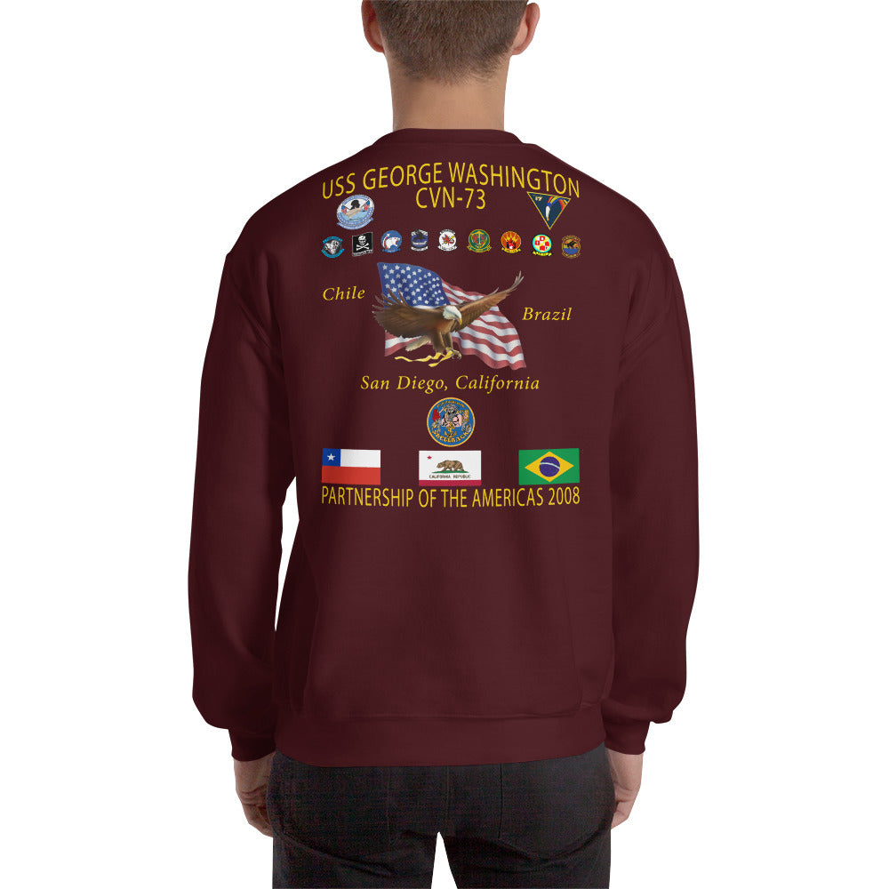USS George Washington (CVN-73) 2008 POA Cruise Sweatshirt