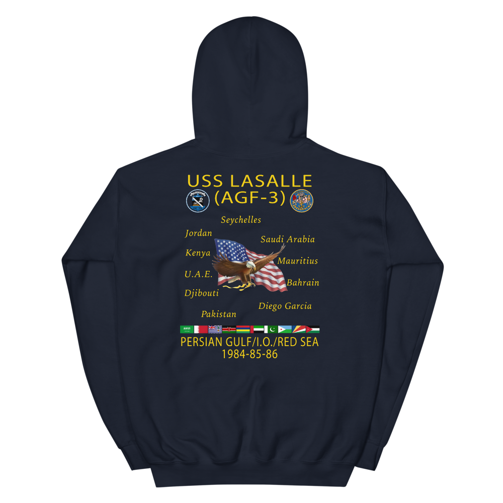 USS LASALLE (AGF-3) Custom Cruise Hoodie
